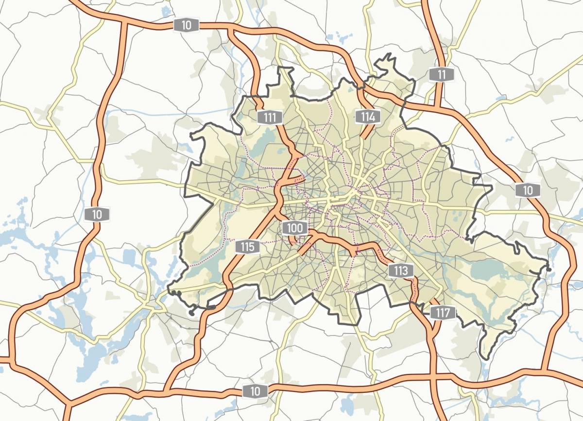 ストリートマップのベルリンドイツ
