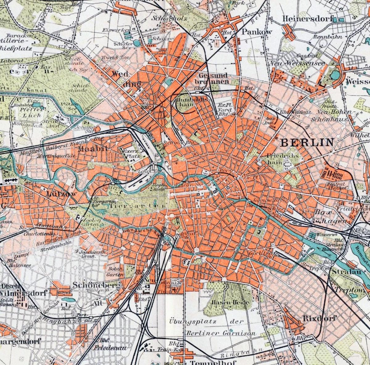 地図の旧ベルリン