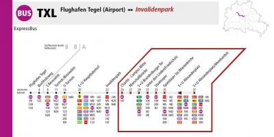 Txlベルリンバス路線図