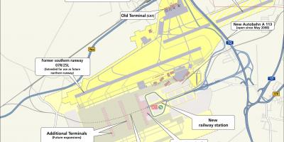 ベルリンのシェーネフェルト空港地図