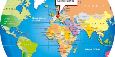 ベルリンドイツの世界地図