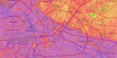 地図のベルリンの地形