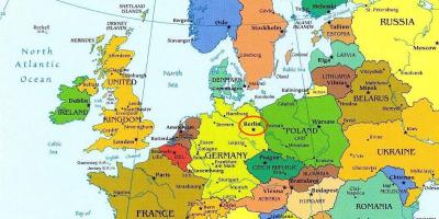 地図のベルリン地図欧州