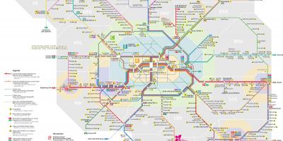 地図のベルリン地方鉄道 