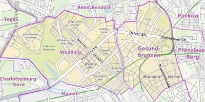 ベルリンの結婚式の地図