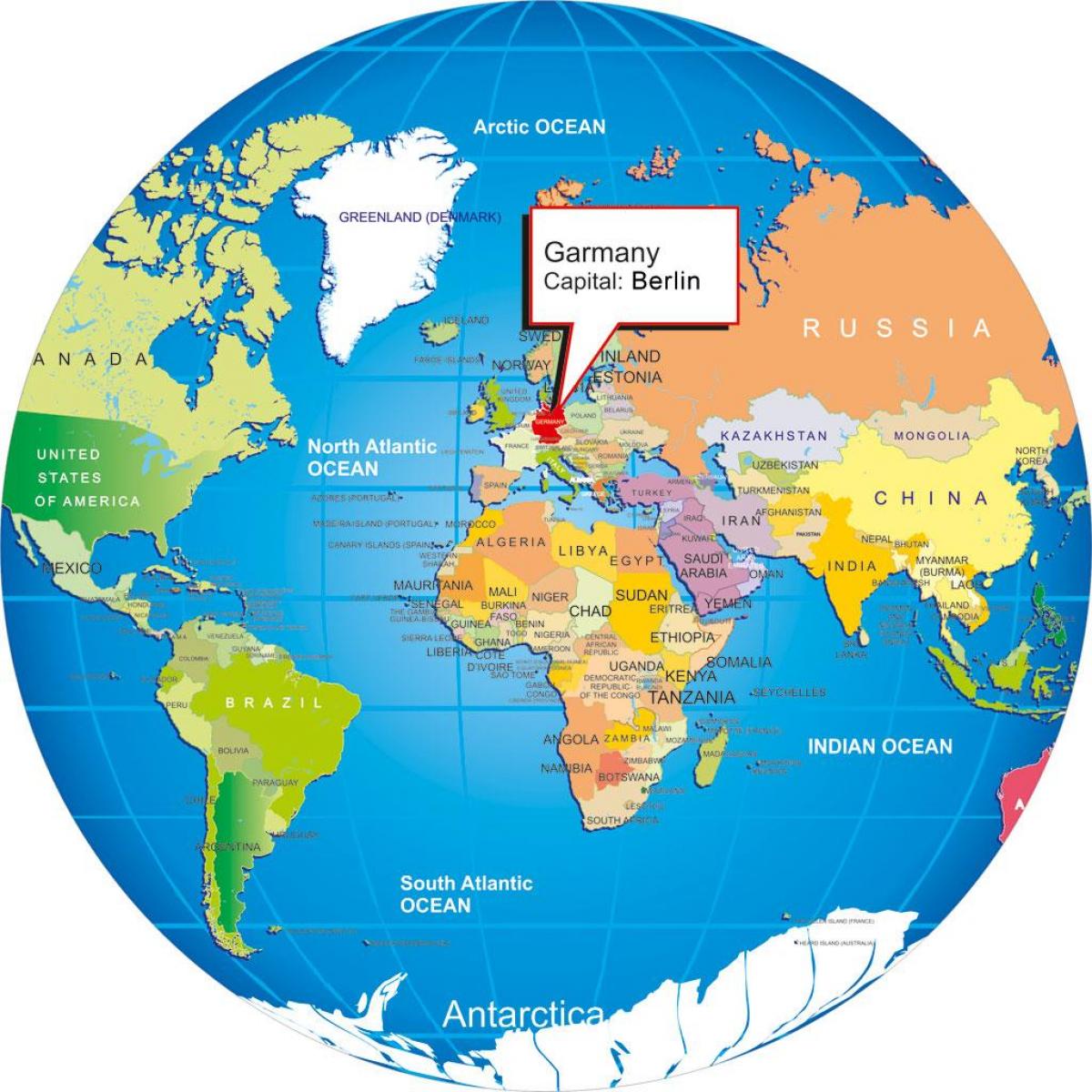 ベルリンの世界地図 ベルリンドイツの世界地図 ドイツ