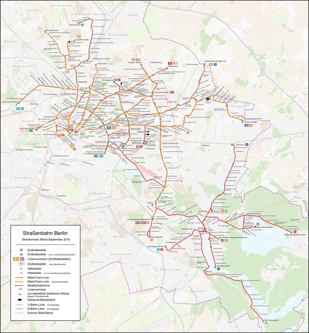 路地図のベルリン