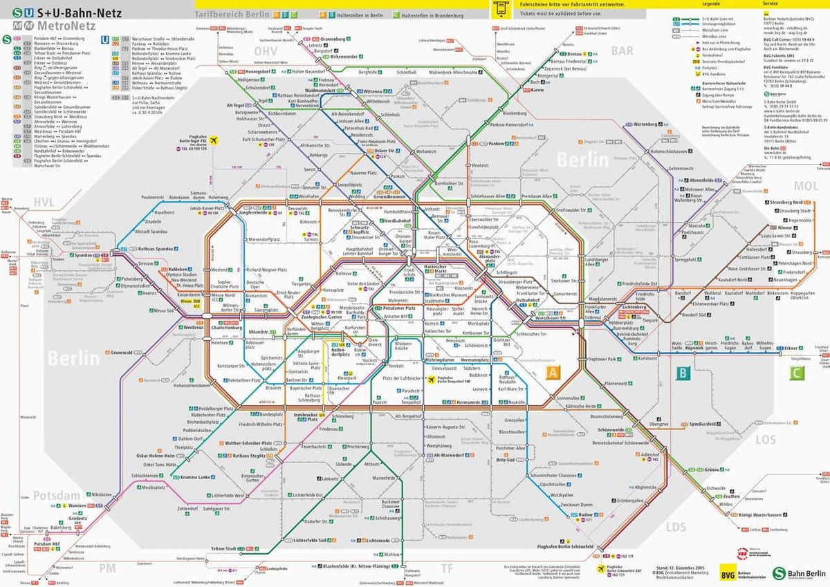 ベルリンabゾーンの地図