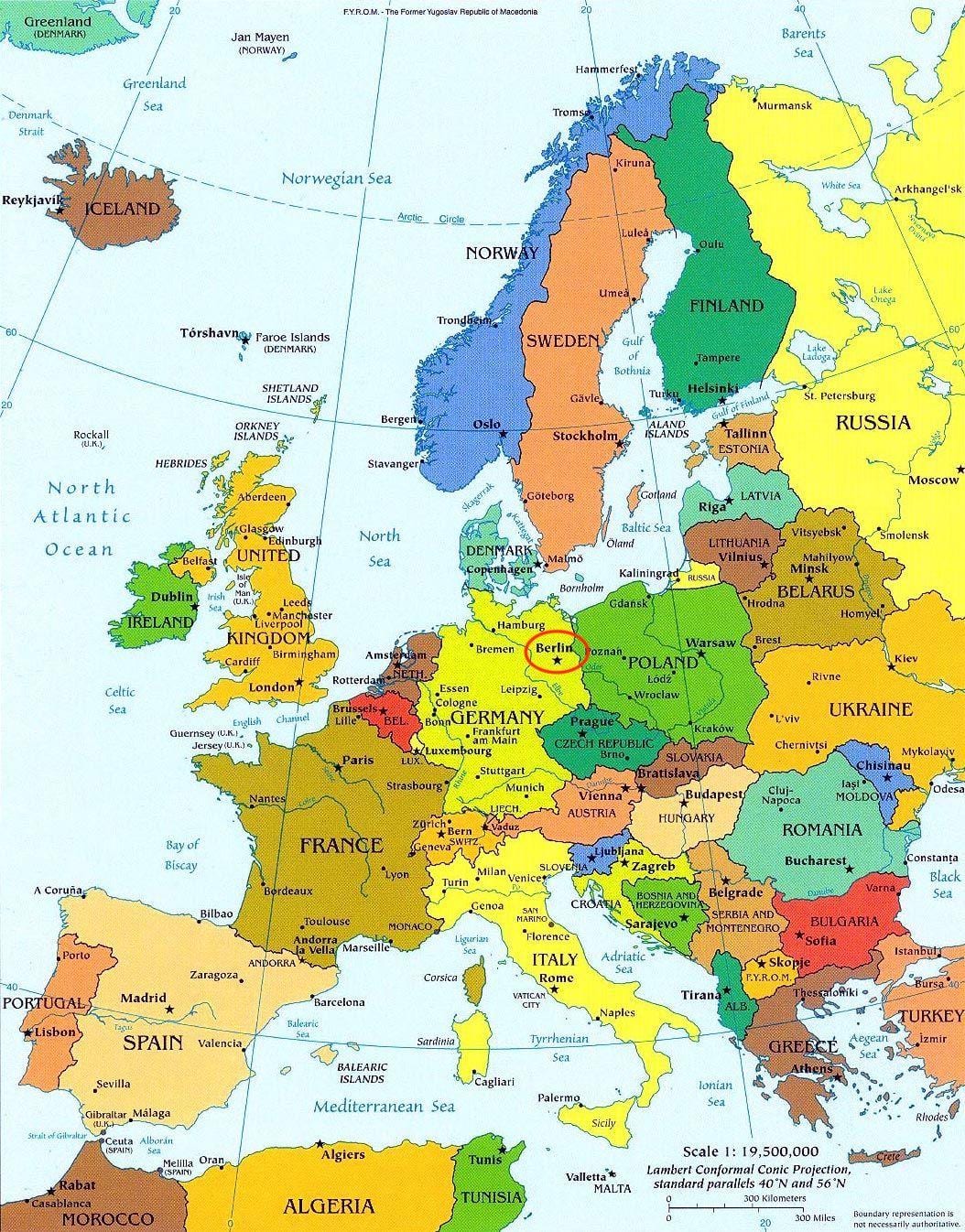 地図のベルリン地図欧州