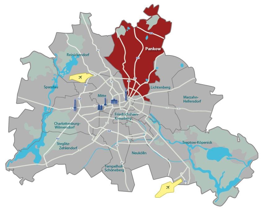 地図pankowベルリン