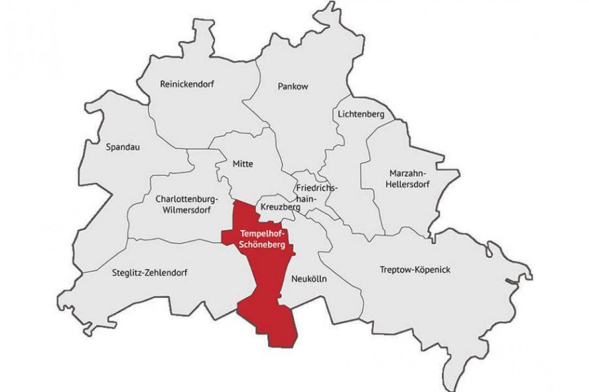地図schoenebergベルリン