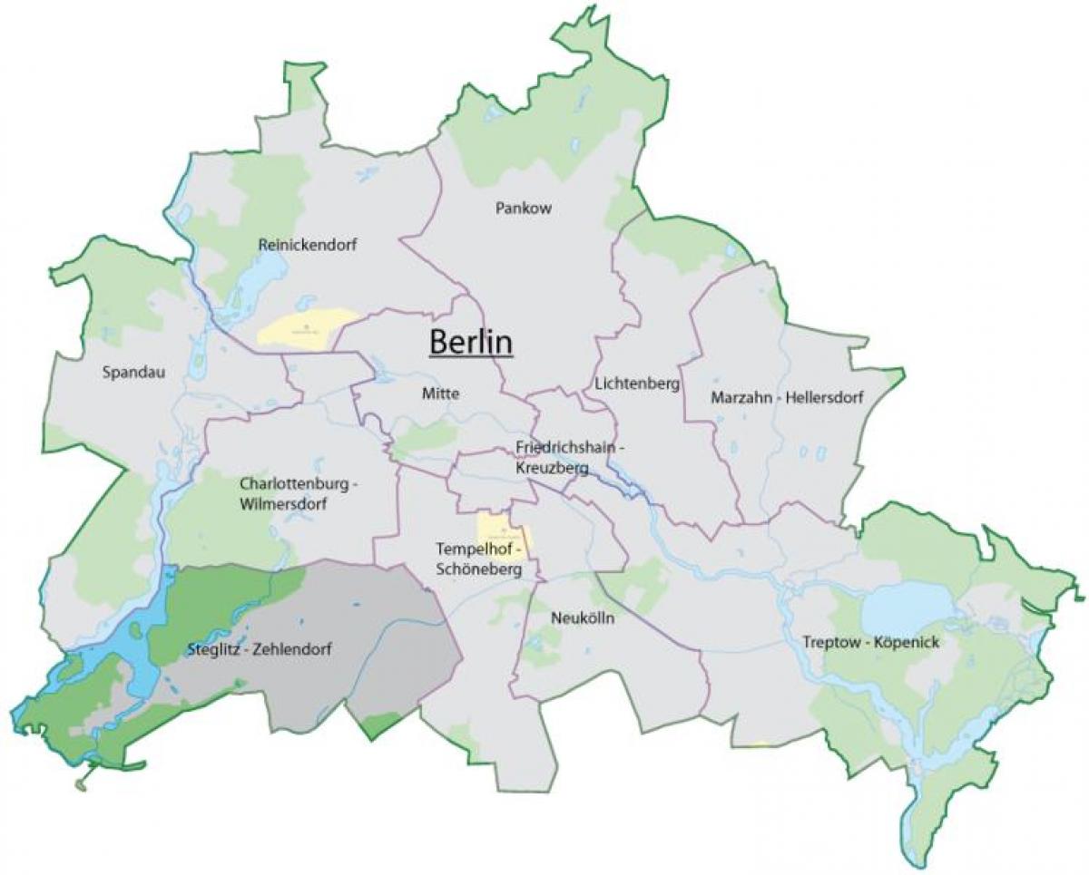 地図のシュテークリッツツェーレンベルリン