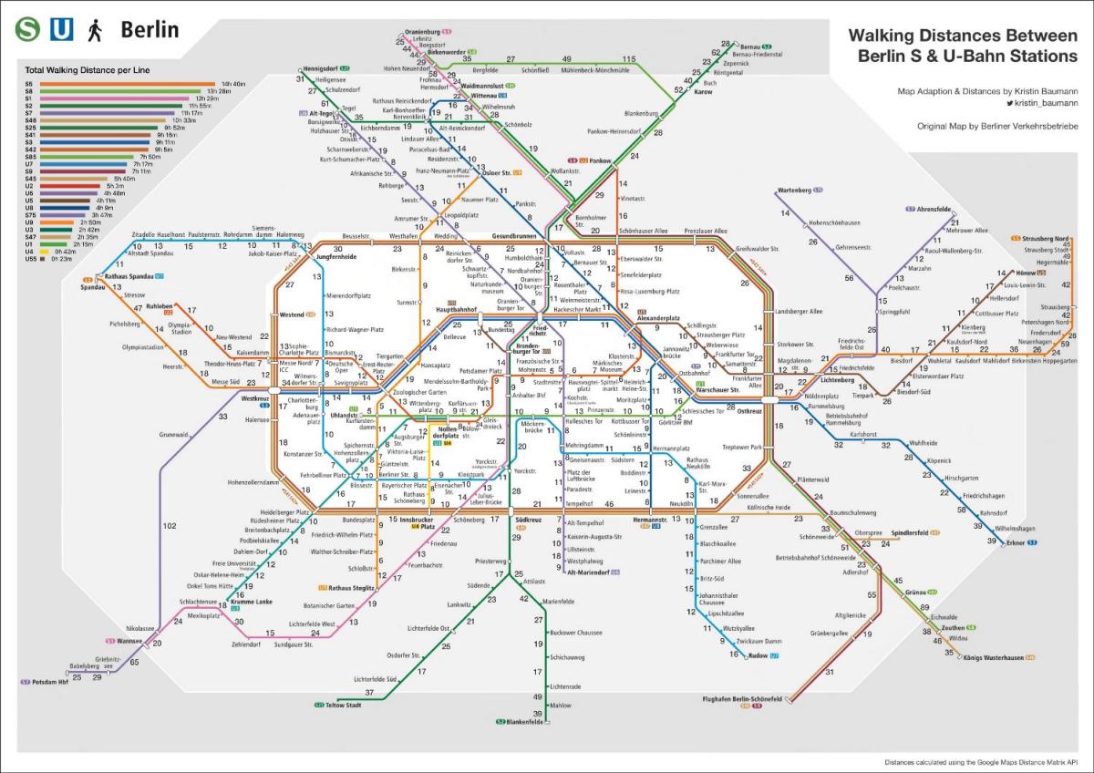 ベルリン市内電車地図