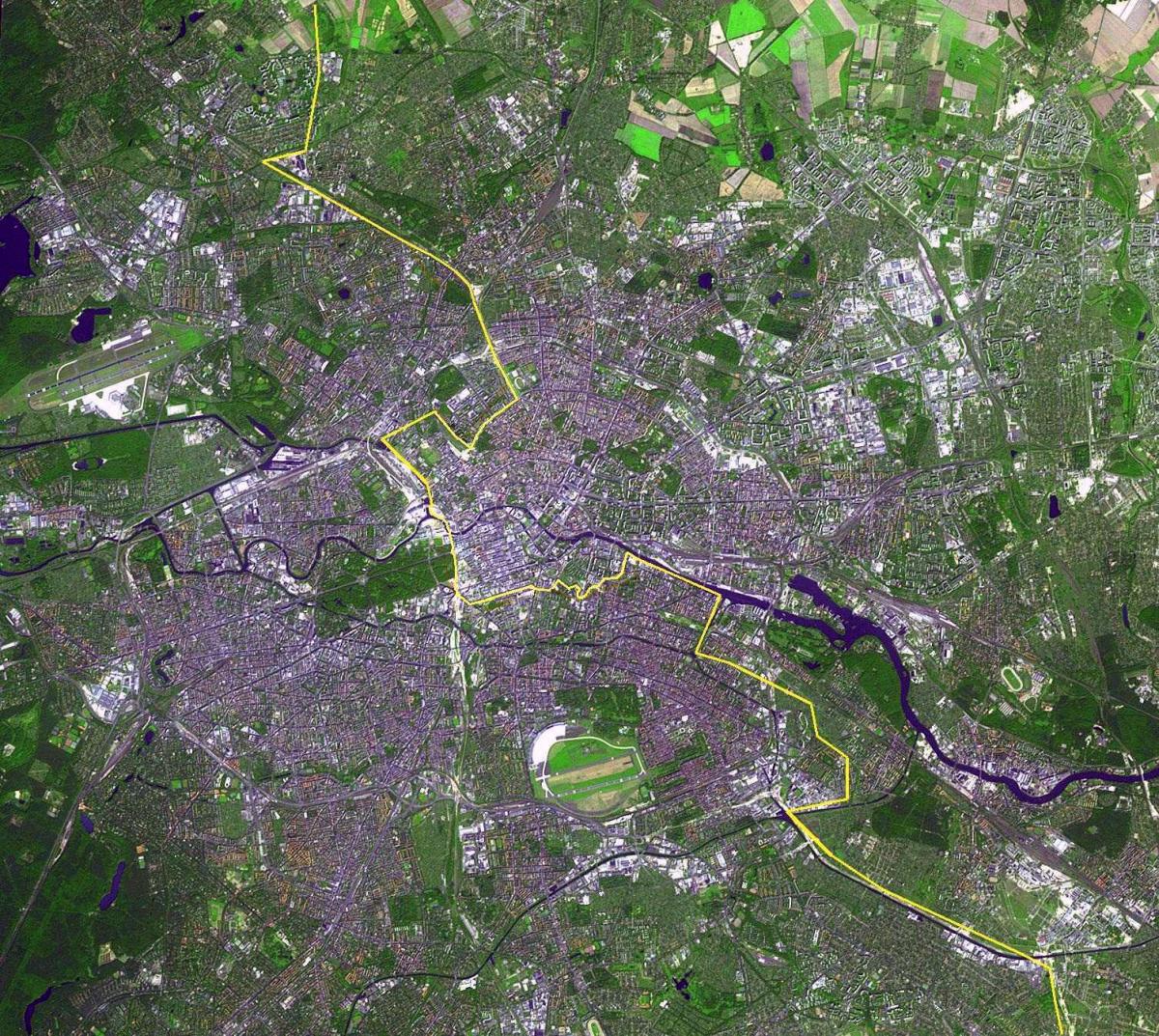 地図ベルリンの衛星