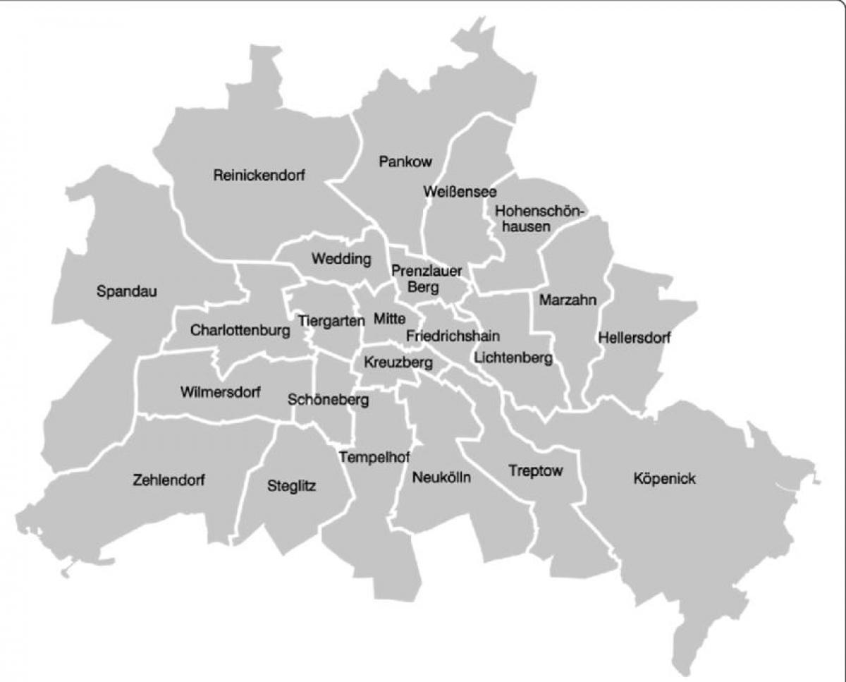 ベルリン近郊の地図