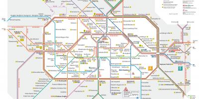 ベルリンに路線図 ベルリン市内電車地図 ドイツ