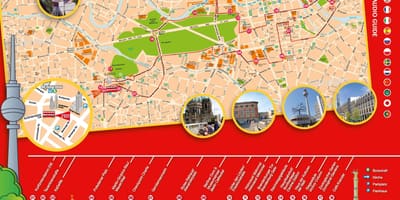 ベルリンのホoffツアーの地図