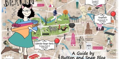 ベルリンのショッピング街の地図