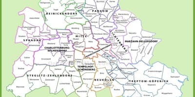 ベルリン地区の地図