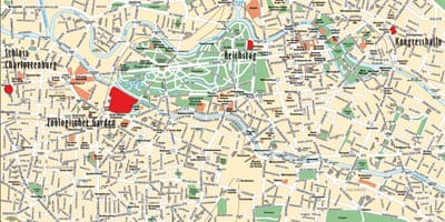 ベルリンシティセンター地図