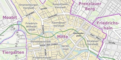 ミッテベルリンの地図