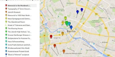 地図のユダヤ人ベルリン