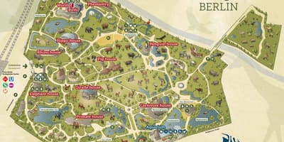 地図のベルリン動物園
