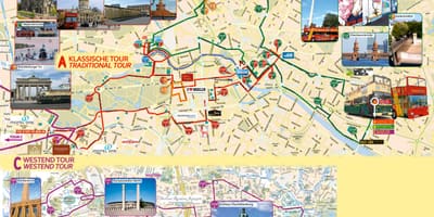 ベルリン観光バスの地図