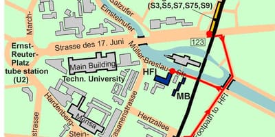 地図のベルリンzoologischer園駅