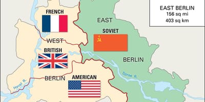 地図の東西ベルリンベルリン